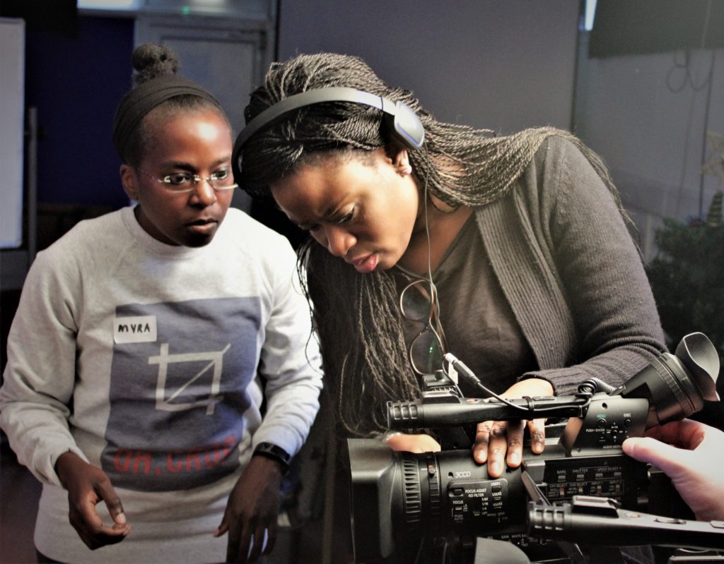 Videography lesson with professional camera